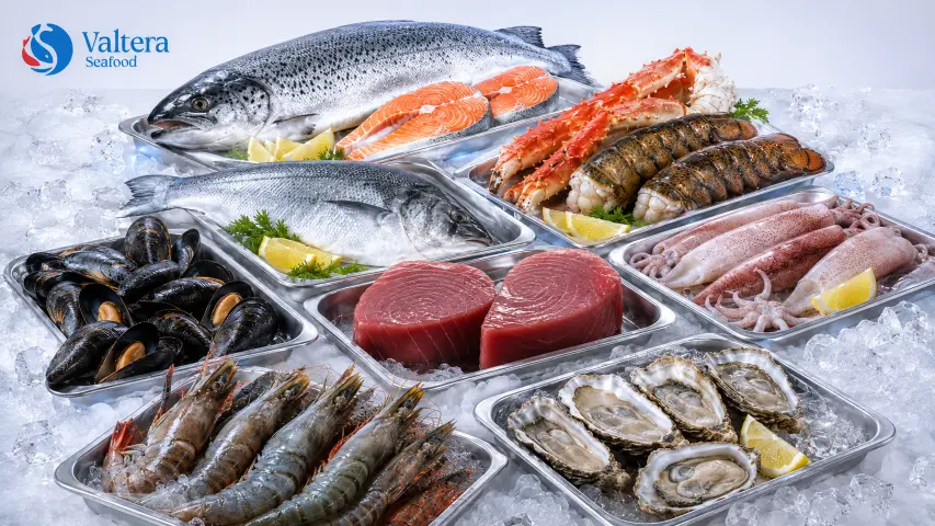 Frozen seafood supplier in Indonesia preparing products for global importer