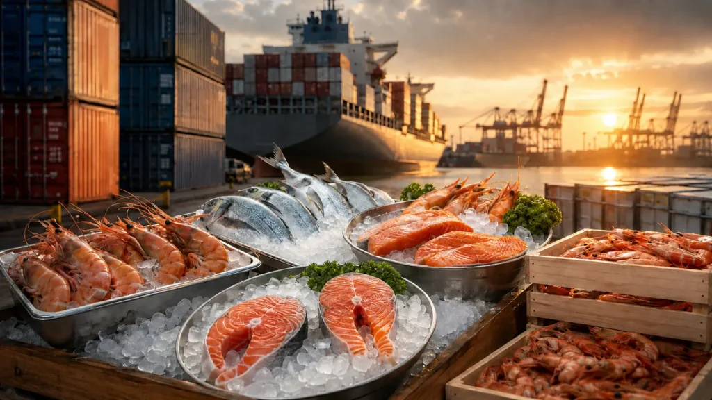 Indonesian seafood exporter supplying fresh and frozen seafood products